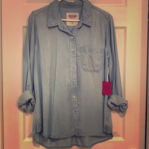 Target Mossimo chambray button down - XL